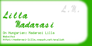 lilla madarasi business card